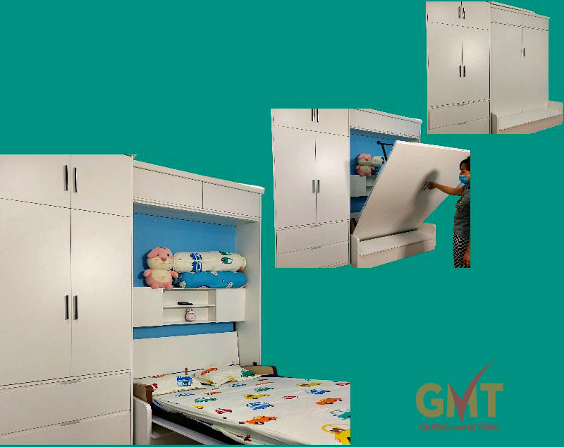 Thật bất ngờ khi biết về giường gấp đa năng 4 Mẫu giường gấp đa năng thông minh cho phòng ngủ trẻ em, tích hợp tủ kệ và cơ chế nâng hạ nhẹ nhàng – Nội thất Mạnh Tùng