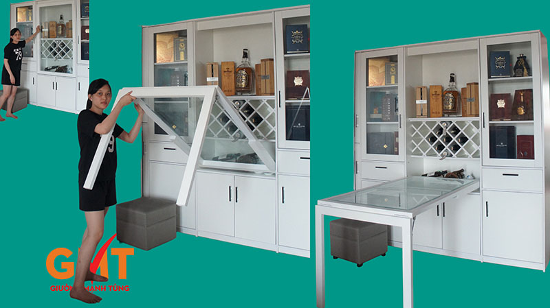 Bàn ghế thiết kế thông minh gấp gọn tiết kiệm không gian – Nội thất đa năng Mạnh Tùng