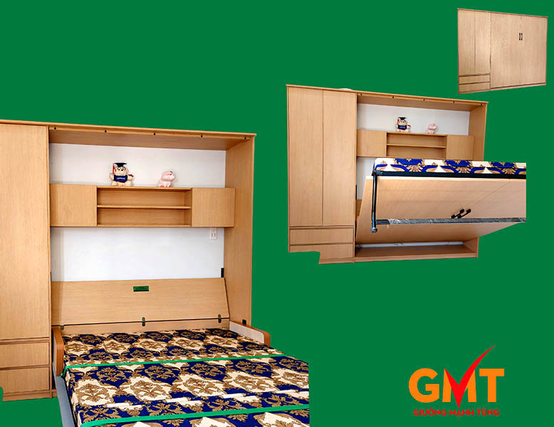 Sản phẩm giường gấp đa năng cho nhà chung cư – giải pháp tối ưu không gian hiện đại 2 Giường gấp đa năng Mạnh Tùng thiết kế thông minh cho nhà chung cư hiện đại