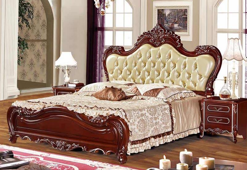 Mẫu giường ngủ gỗ sồi mang đến lựa chọn sang trọng