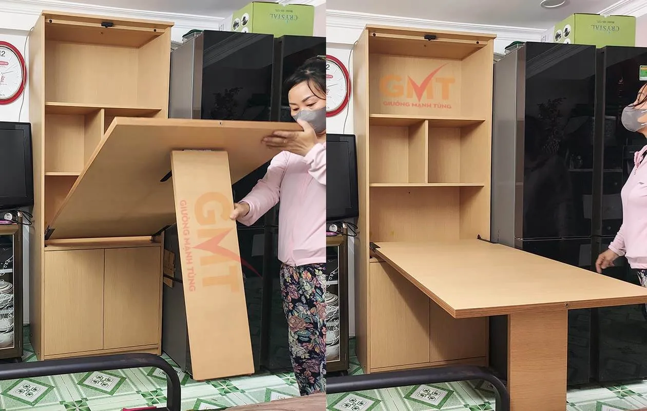 Bàn nâng hạ thông minh phù hợp căn hộ hiện đại Caption: Chiếc bàn ăn có thể nâng hạ linh hoạt, mang phong cách hiện đại và tiện lợi cho mọi không gian sống. Tên file đề xuất: ban-an-thong-minh-nang-ha-linh-hoat.jpg 🔹 4. Bộ thẻ ảnh số 4 ALT: Bàn ăn nâng hạ thông minh gọn gàng cho nhà chung cư