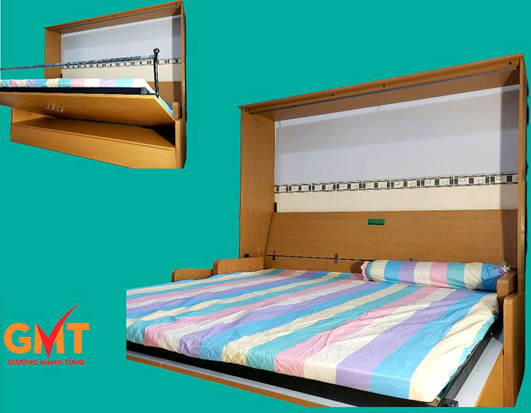 Giường thông minh gấp ngang 3 Mẫu giường gấp ngang đa năng giúp tiết kiệm diện tích hiệu quả