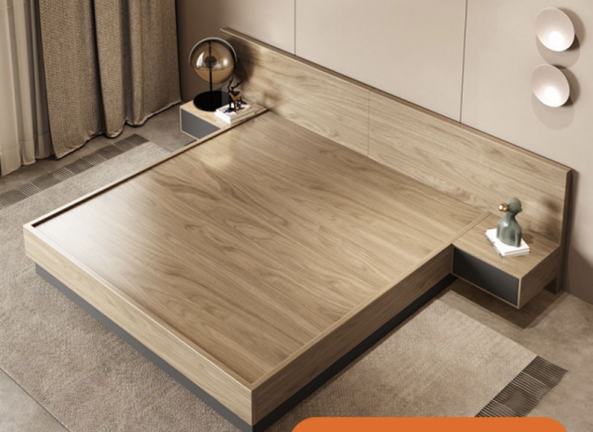 20 mẫu giường gỗ đẹp được ưa chuộng hiện nay 7 Mẫu giường gỗ đẹp phong cách hiện đại, thiết kế tối giản cho phòng ngủ sang trọng