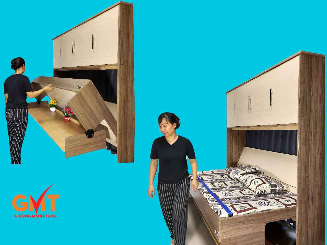 Giường gấp đa năng kết hợp bàn làm việc: Giải pháp đột phá cho không gian nhỏ